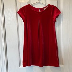 Holiday velvet dress